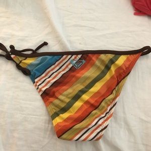 Roxy stripes swim bikini size small